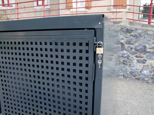 Détail de Fermeture Box à vélos